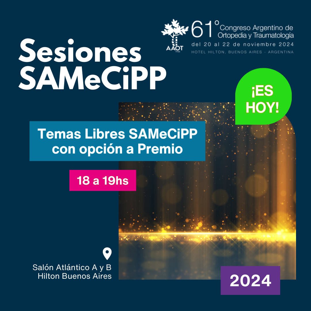 Listado de Trabajos Libres con opciÃÂ³n a Premio SAMeCiPP